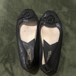 Michael Kors Black Leather Loafers